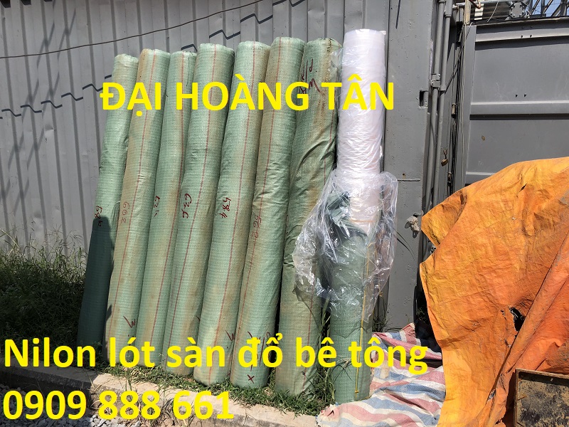 nilon lót sàn đổ bê tông